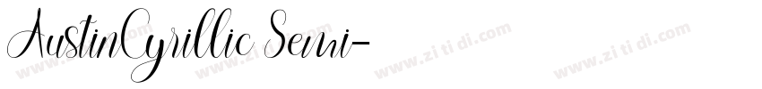 AustinCyrillic Semi字体转换